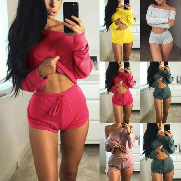 Tenue fitness 2 pièces Beautysky, ensemble débardeur et short, confort et style pour sport et détente.