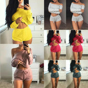 Tenue fitness 2 pièces Beautysky en différentes couleurs, comprenant débardeur et short pour confort et style.