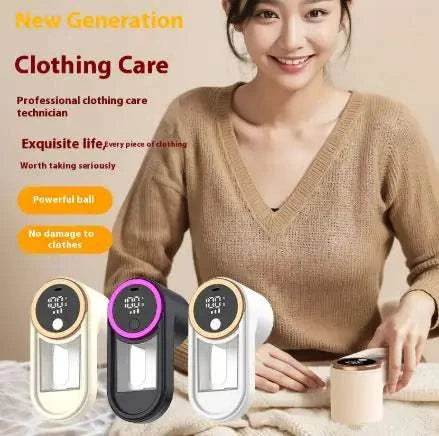 Tondeuse numérique anti-boules de poils Beautysky avec affichage LED, idéale pour prendre soin des vêtements