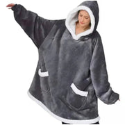 Pyjama, thermiques pour femmes, couverture TV en laine d'agneau, sweat à capuche, vêtements de protection contre le froid.