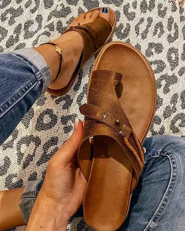 Casual Flat Finger Slippers for Women