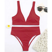 Maillot de bain taille haute.