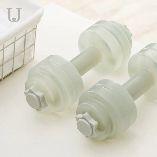 Haltères flottaison fitness en plastique transparent pour un entraînement aquatique efficace